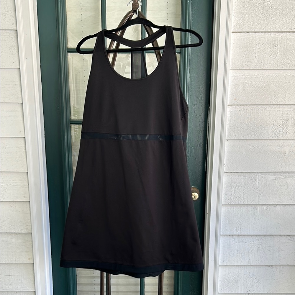 GapFit Black Activewear Dress with see through netting details XL